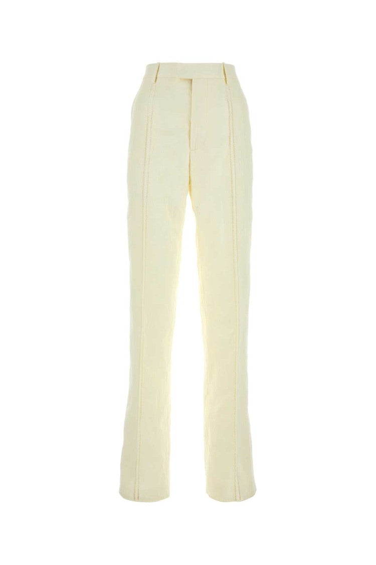 Bottega Veneta Cream Linen Pant