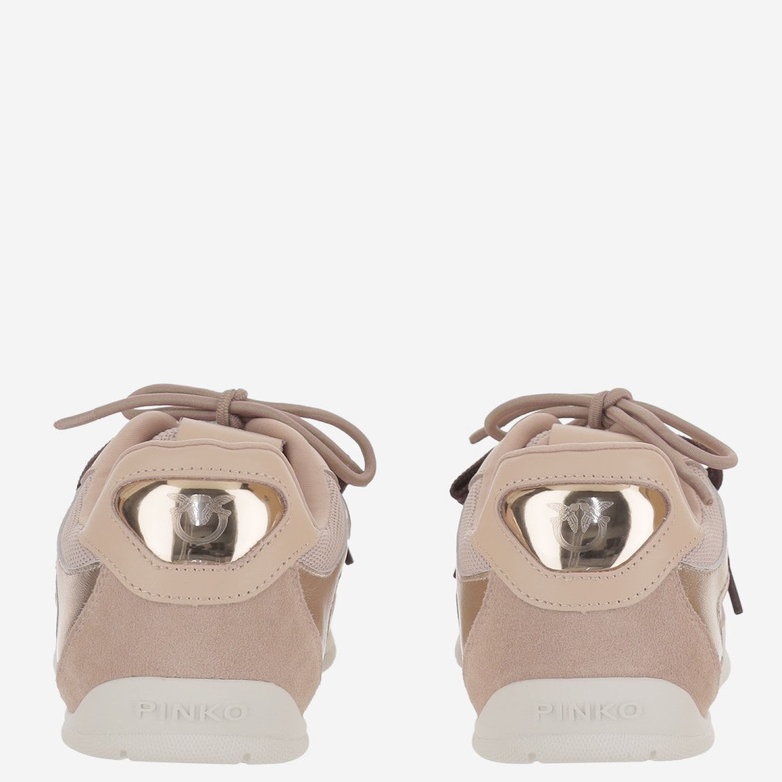 Pinko Two-Tone Sneakers With Technical Mesh Inserts