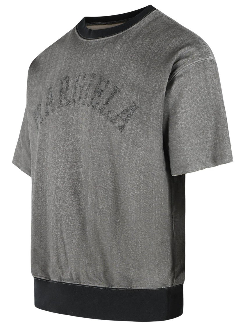 Maison Margiela Viscose And Grey Cotton T-Shirt