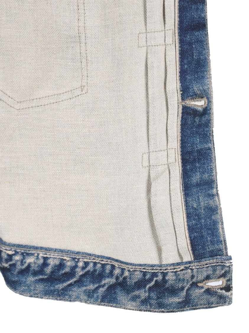 Junya Watanabe Blue Classic Collar Worn Denim Jacket