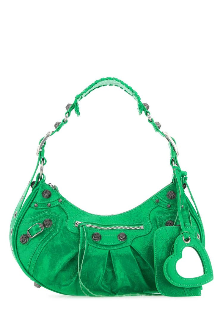 Balenciaga Green Nappa Leather Le Cagole S Shoulder Bag