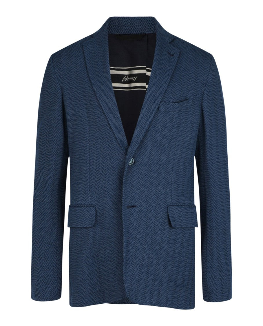 Brioni Single-Breasted Jersey Blazer