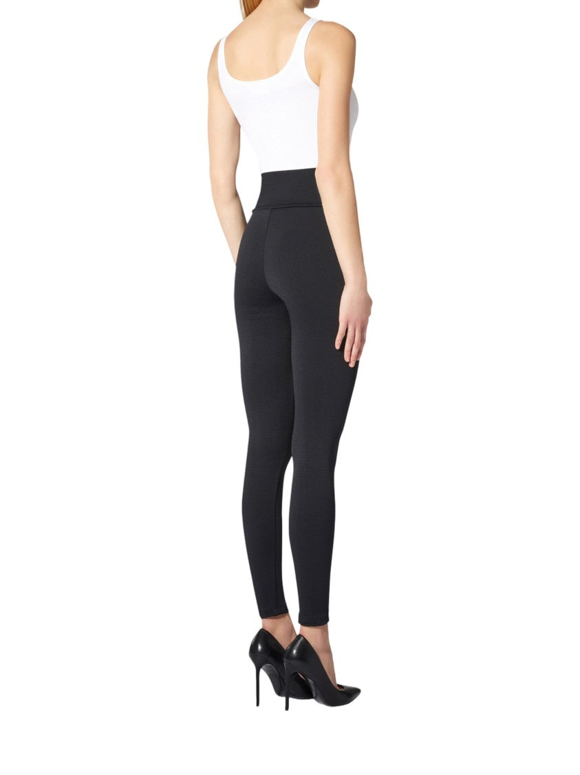 Wolford Wellness Leggings High-Waisted Ribbed Texture Leggings