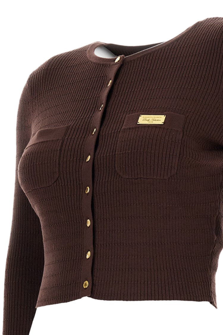 Elisabetta Franchi Fitted Button-Front Cardigan