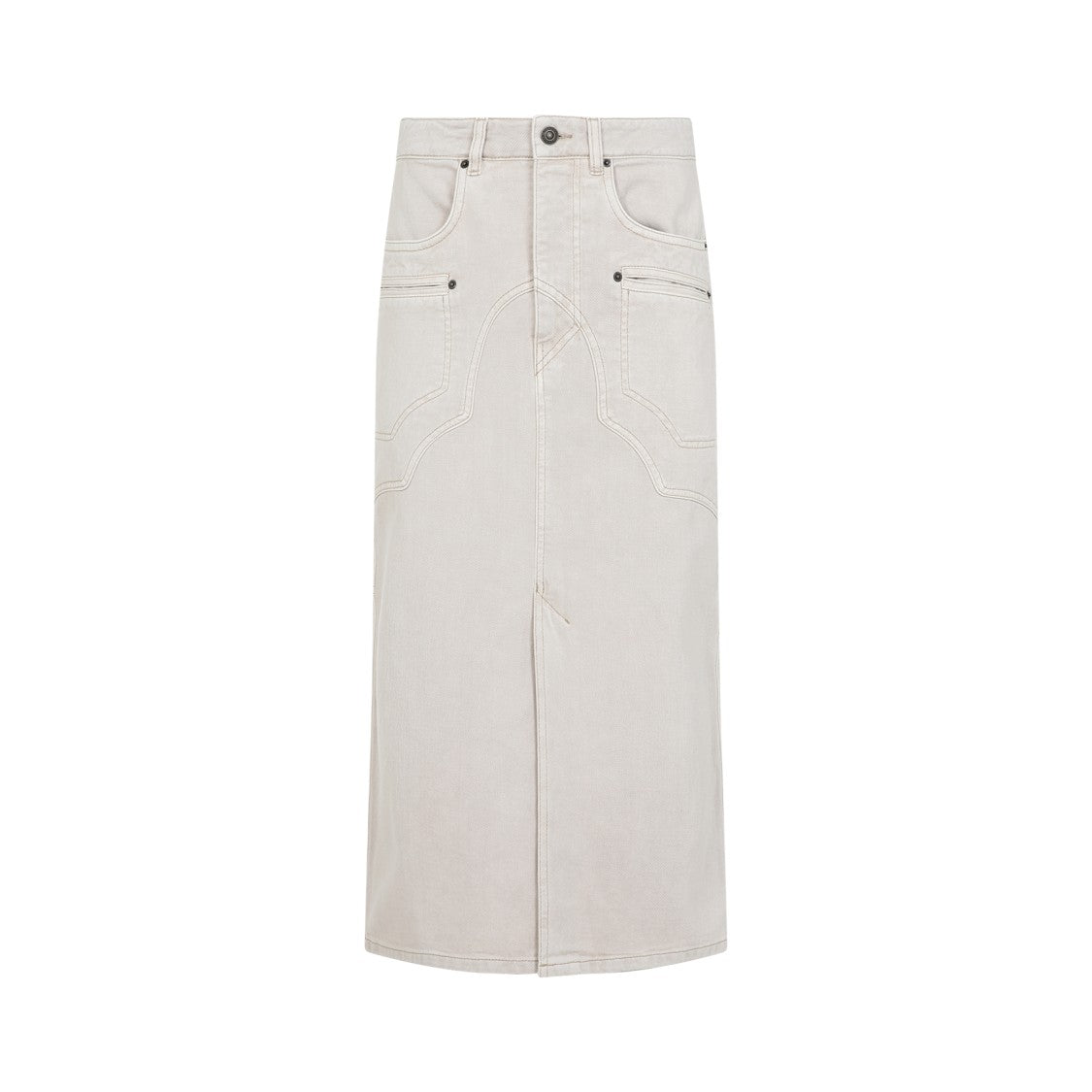 Isabel Marant Cotton Denim Midi Skirt