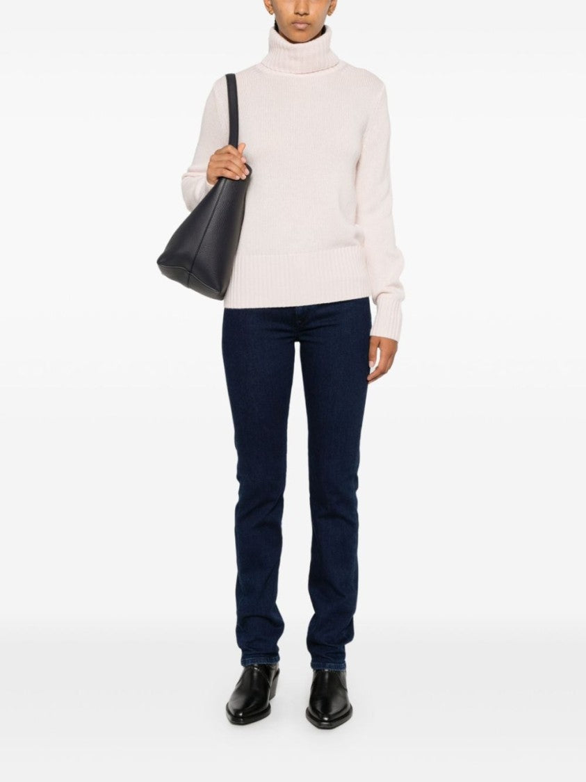 Allude Light Pink Wool Sweater