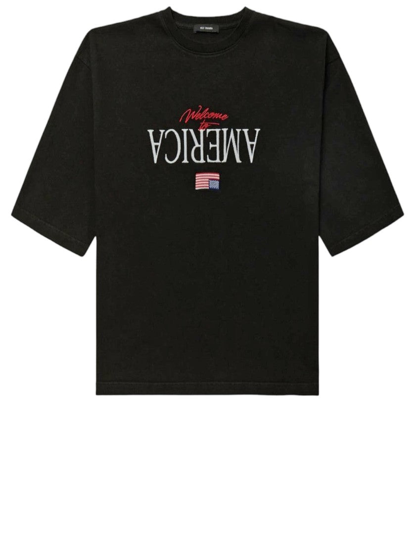 Willy Chavarria Cotton T-Shirt With Front Embroidery