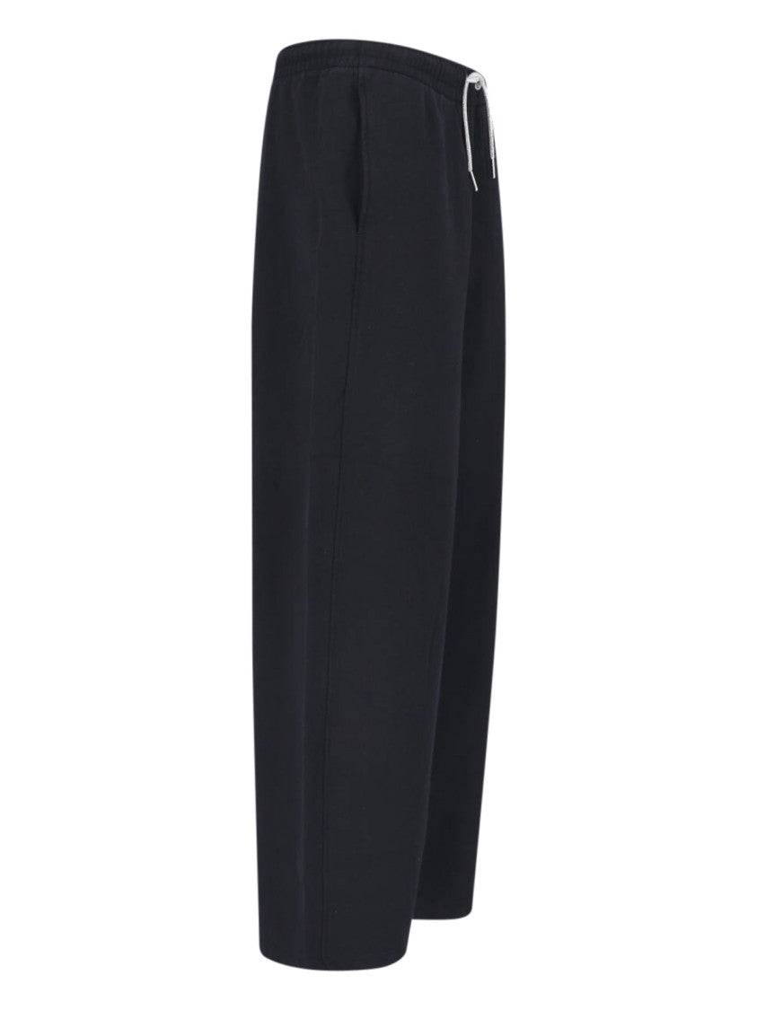 Alexander Wang Black Elasticated Waist Straight-Leg Sweatpants