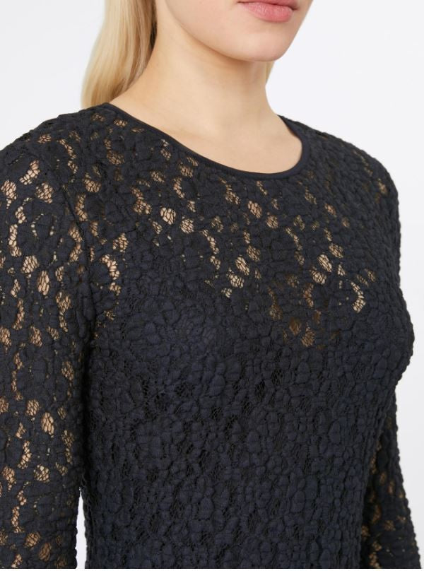 Max Mara Fitted Black Midi Dress