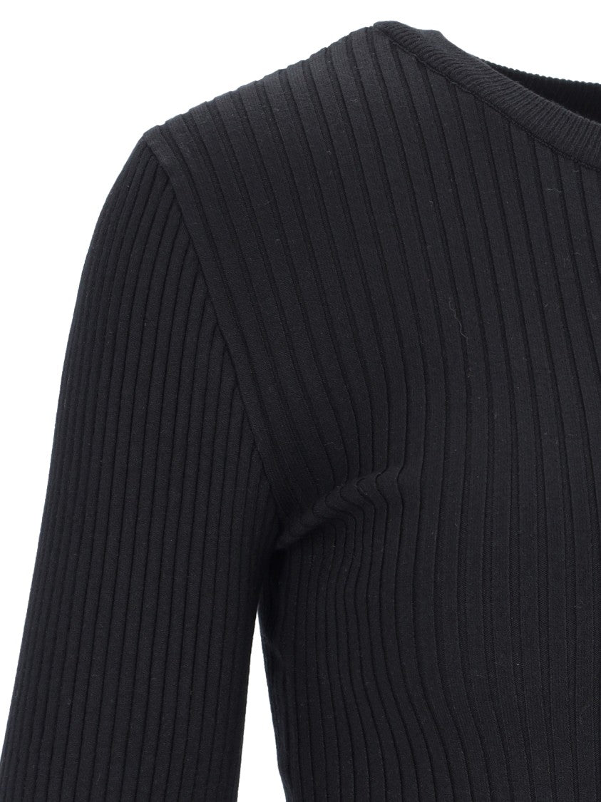 Courrèges Ribbed Sweater – Black