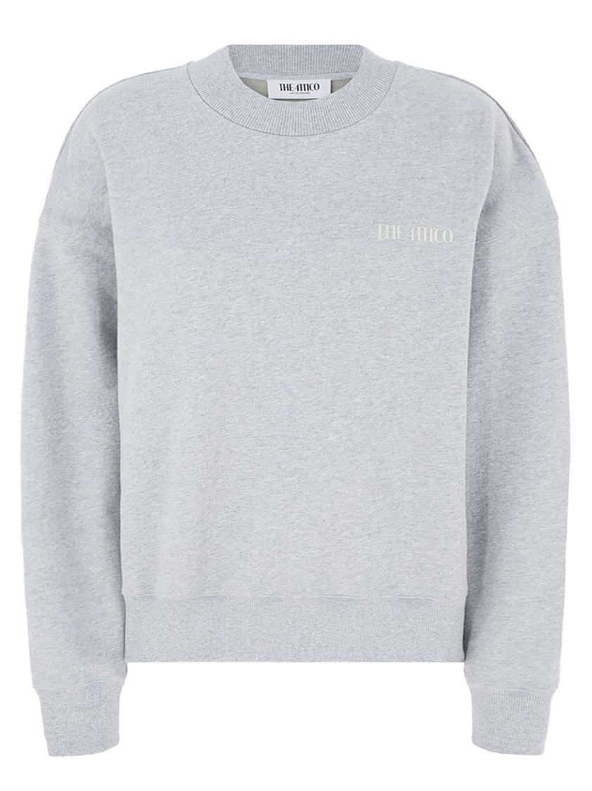 The Attico American Fleece Double Melange Crewneck Sweatshirt