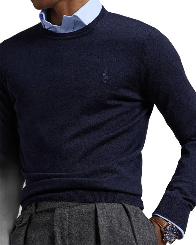 Polo Ralph Lauren Hunter Navy Crew Neck Sweatshirt
