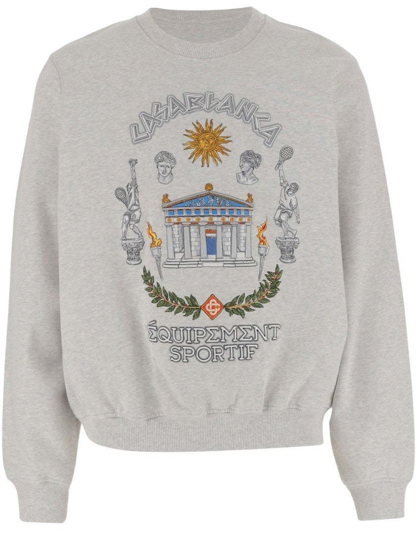 Casablanca Stretch Cotton Sweatshirt With Print