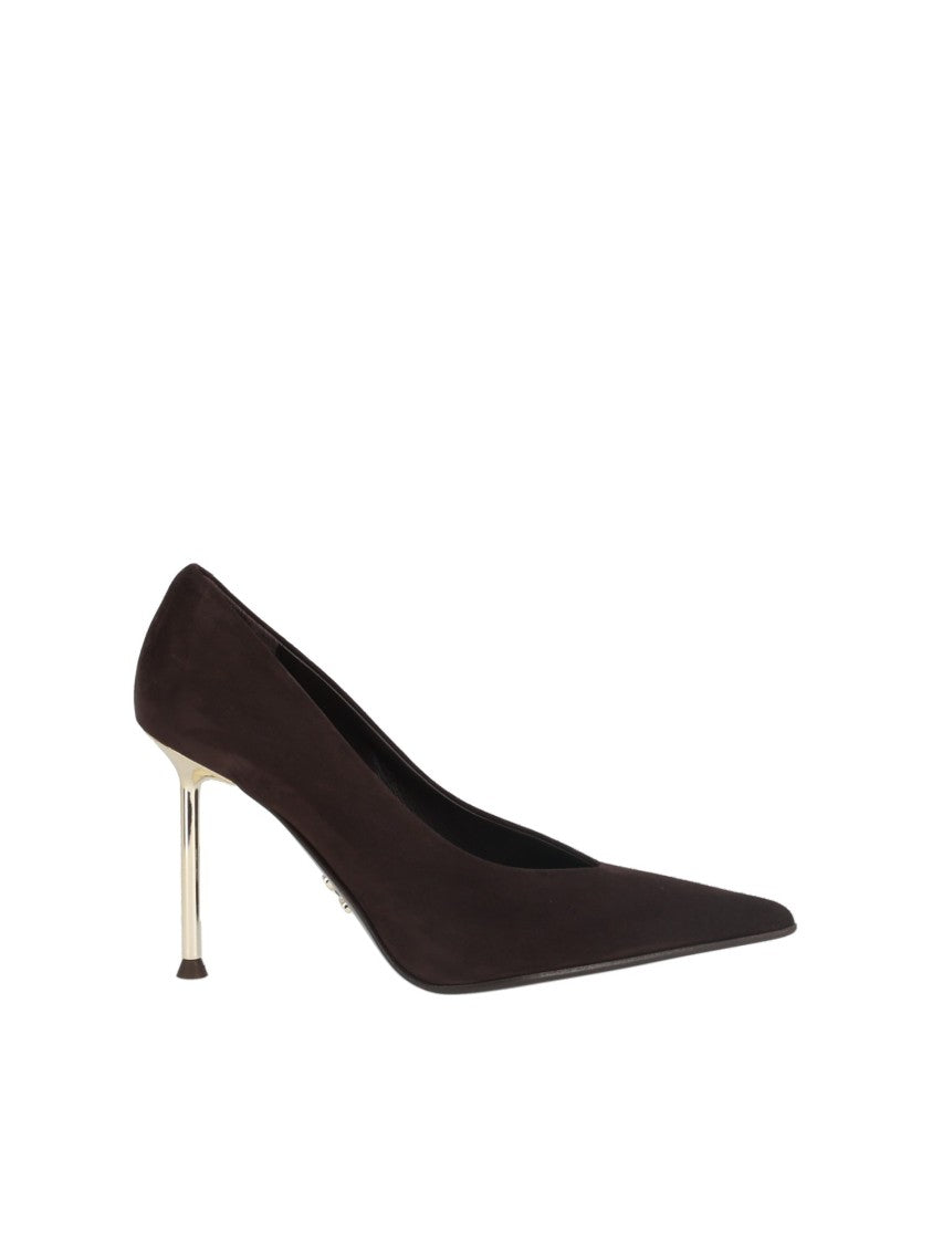 Sergio Levantesi Chocolate Brown Pole67 Suede Pumps