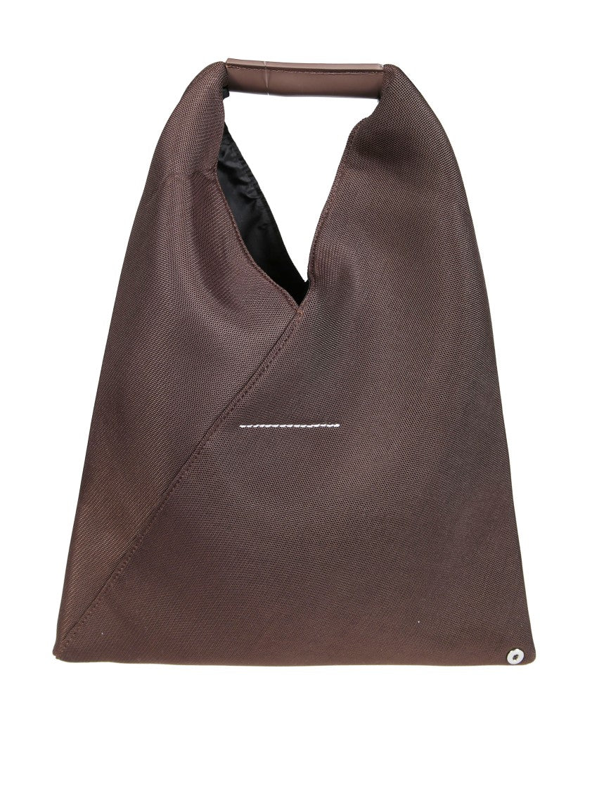 Mm6 By Maison Margiela Structured White Handbag With Top Handle