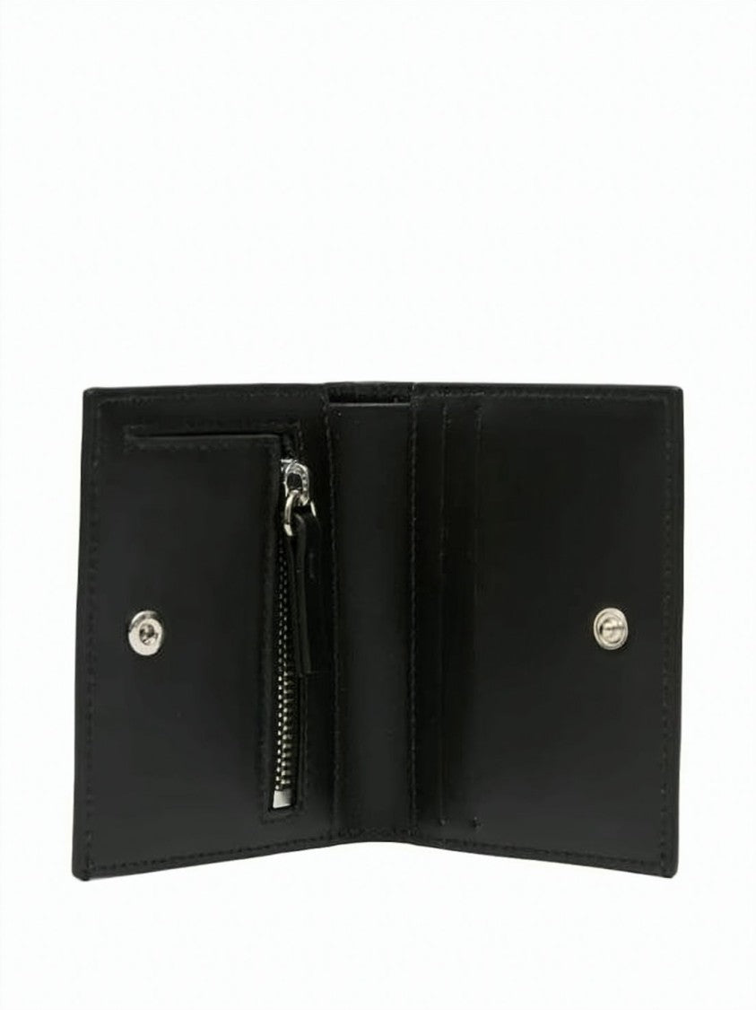 Mm6 By Maison Margiela Compact Bifold Wallet In Smooth Calf Leather