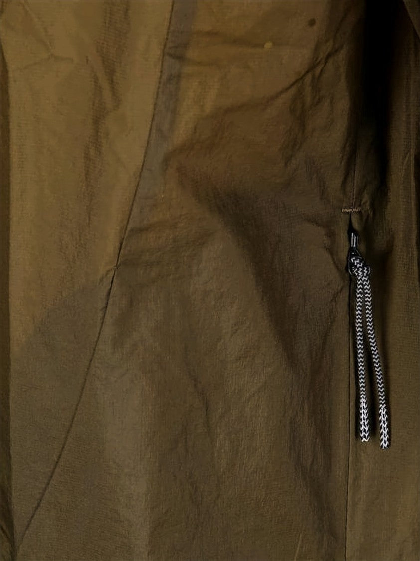 Roa Slightly Cropped Lightweight Brown Jacket With Hood