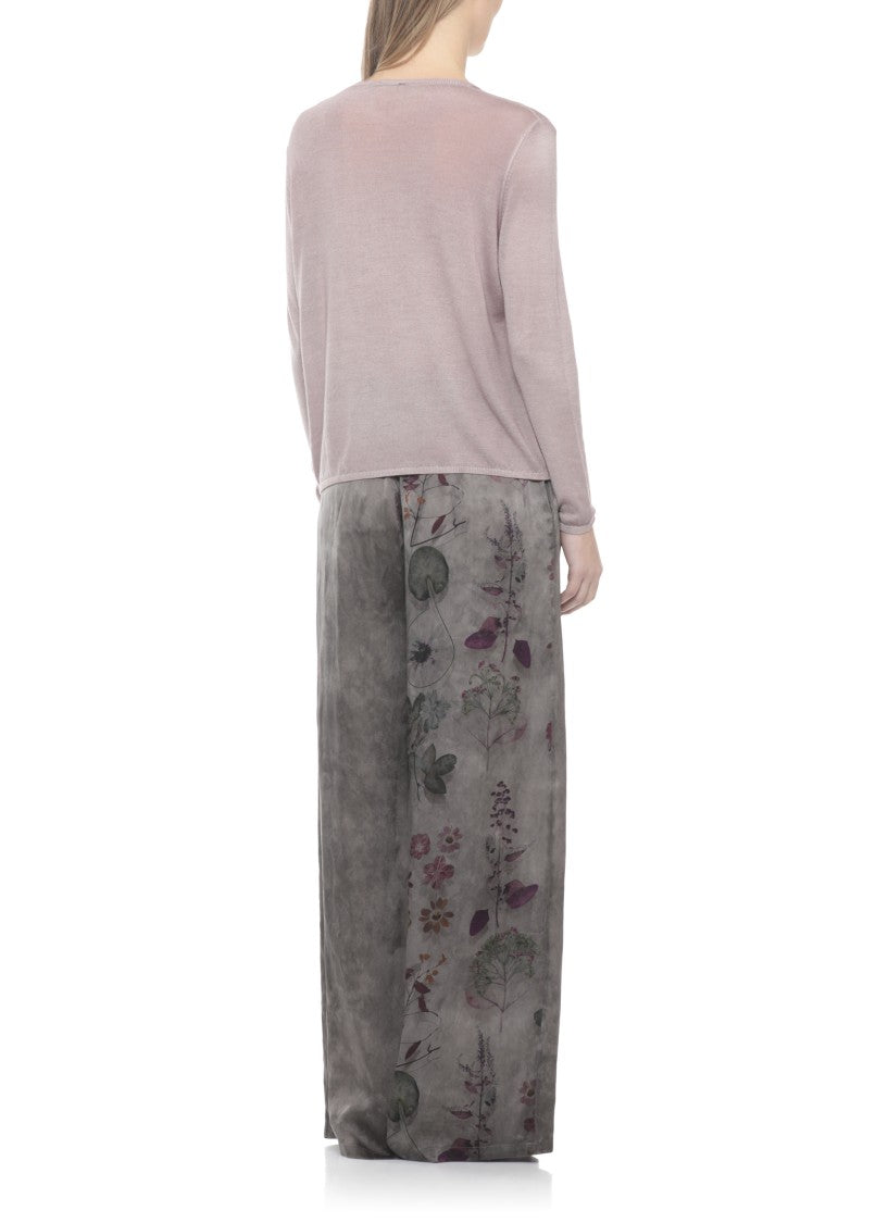 Avant Toi Ribbed Trims Cashmere-Silk Sweater