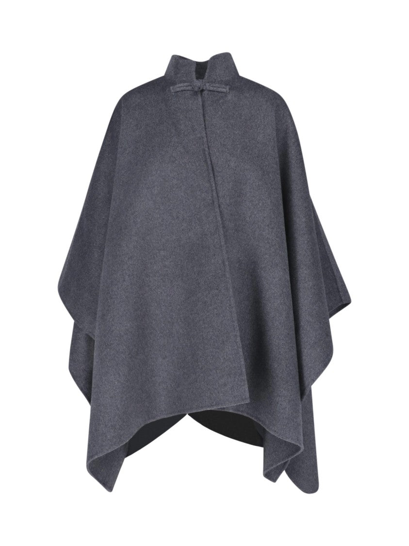 Róhe Asymmetrical Wool-Blend Cape