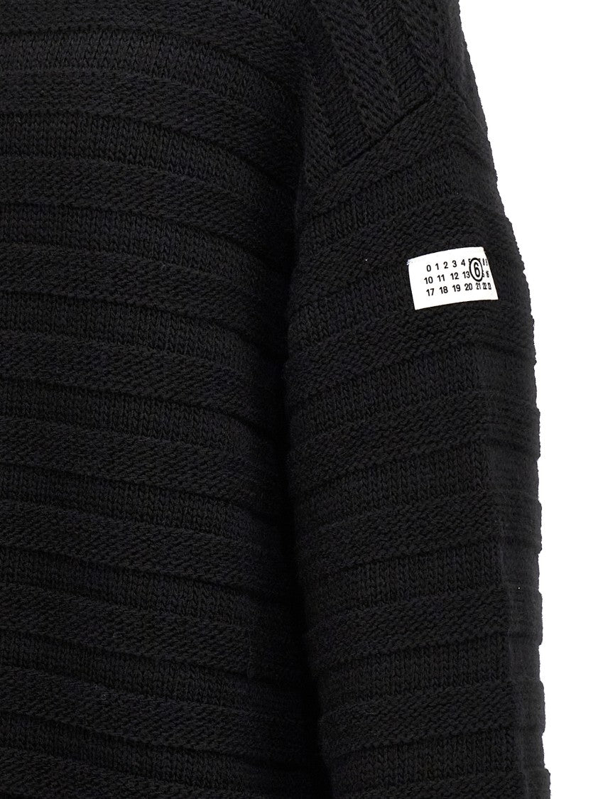 Mm6 By Maison Margiela Destroyed Ribbed Sweater