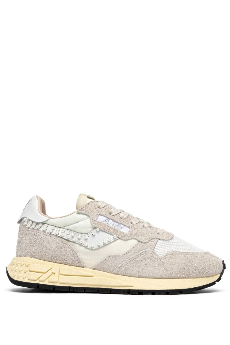 Autry Reelwind Suede Mesh Beaded Sneakers