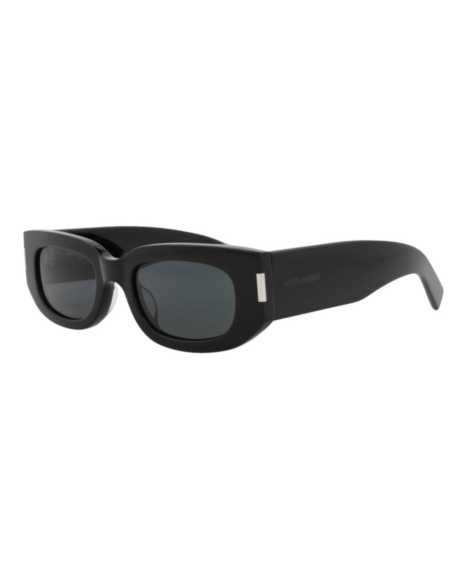 Saint Laurent Round-Frame Recycled Acetate Sunglasses