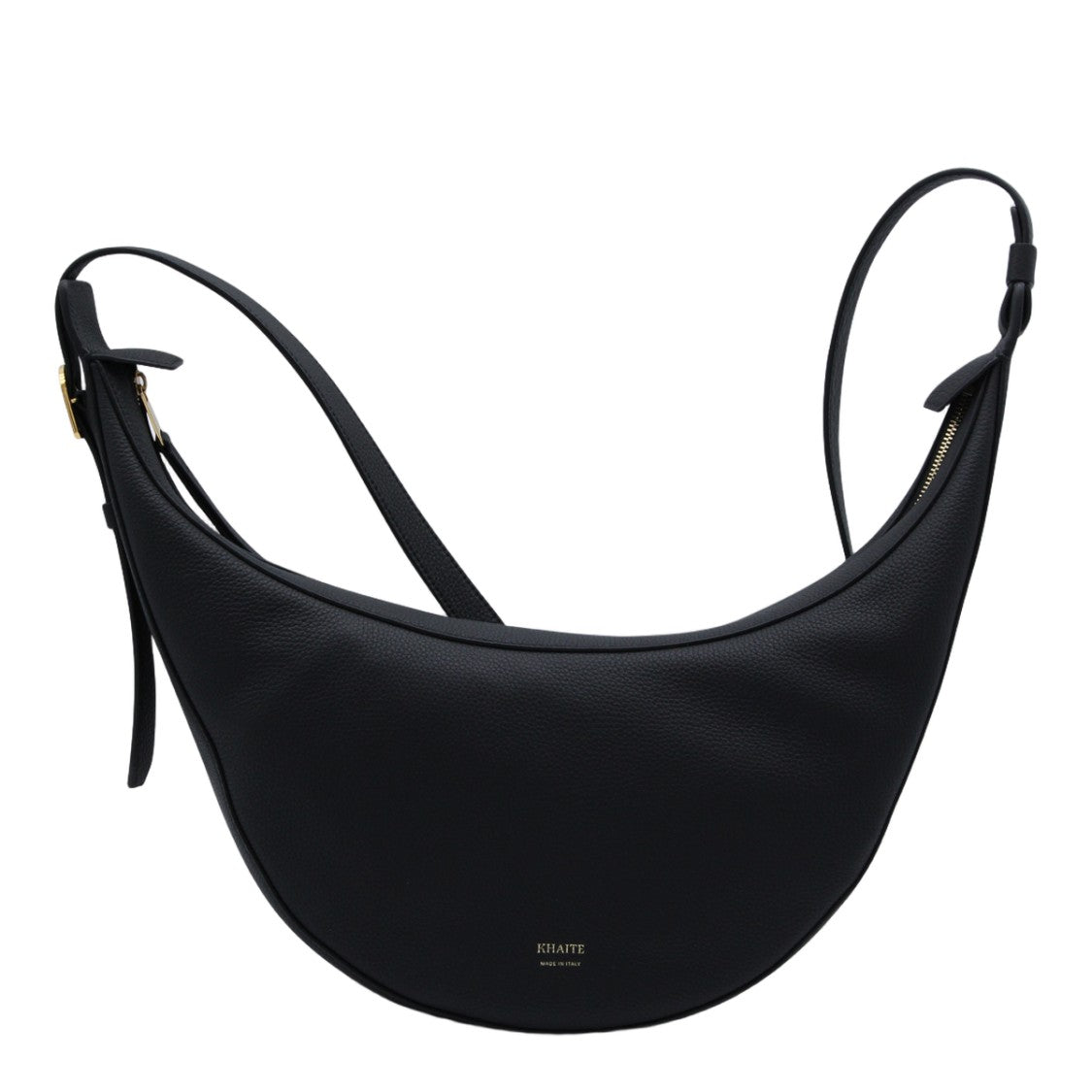 Khaite Crescent-Shaped Black Bag With Zip Closure