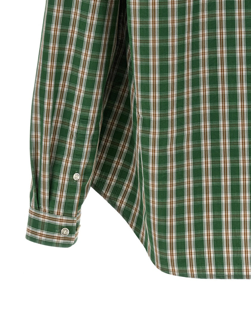 Undercover Tangzhuang-Inspired Cotton Shirt With Asymmetrical Hem