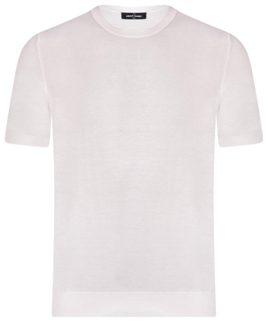 Gran Sasso Cotton Crewneck Straight Fit T Shirt