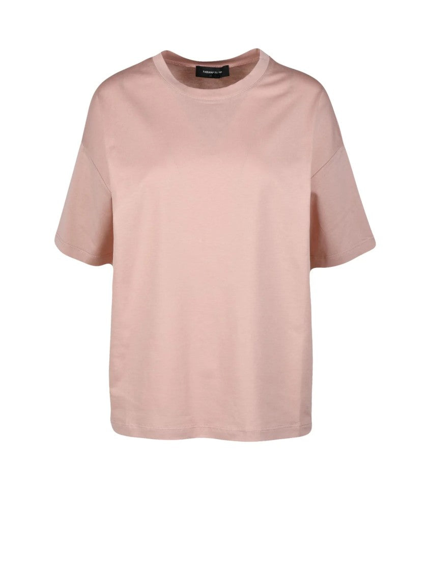 Fabiana Filippi Boxy-Fit Cotton T-Shirt With Crew Neckline