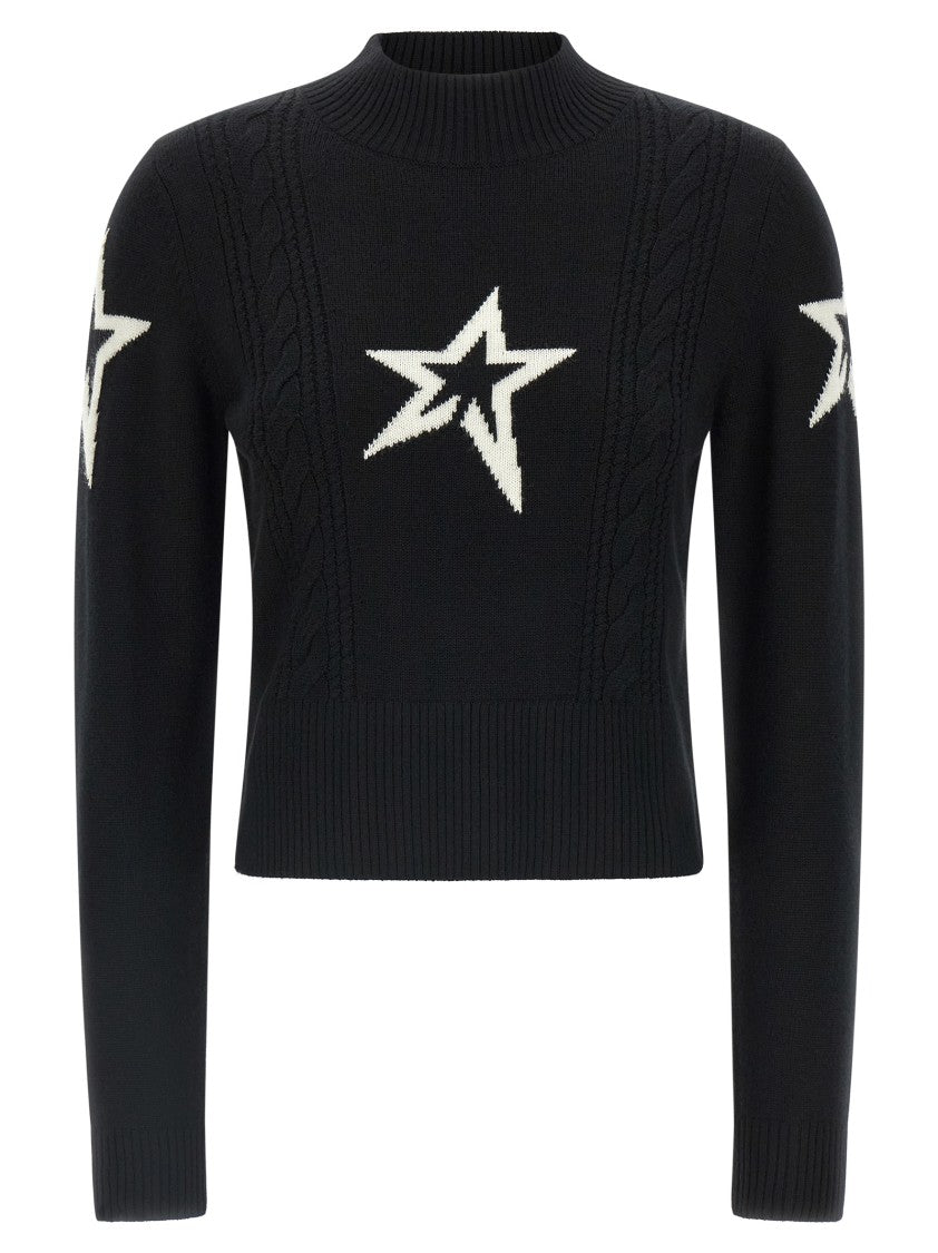 Perfect Moment 'Cable Underwear’ Turtleneck Sweater