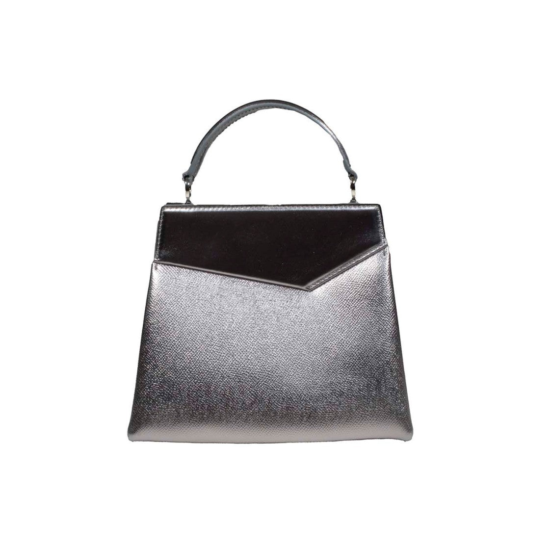 Maison Margiela Small Snatched Silver Leather Handbag