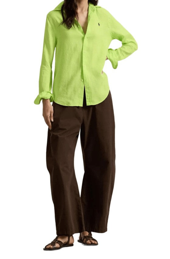 Polo Ralph Lauren Electric Lime Linen Shirt