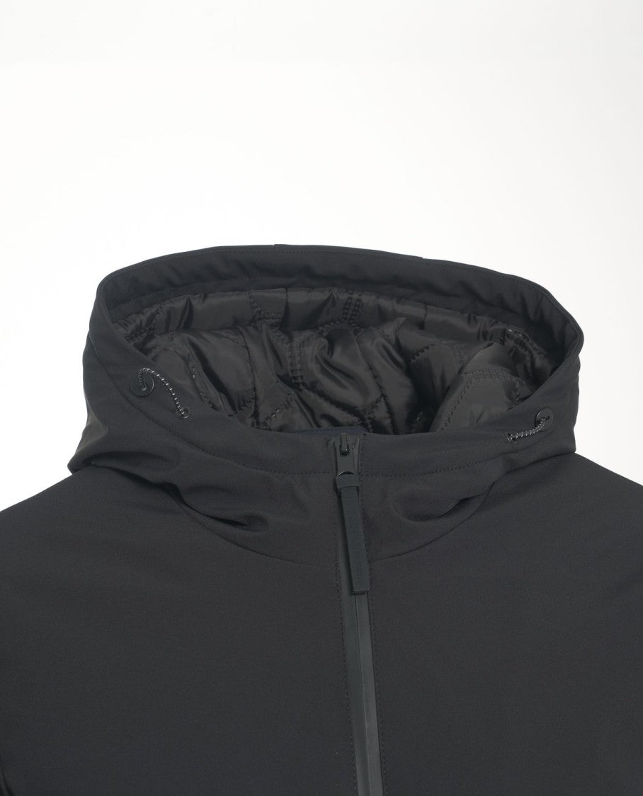 People Of Shibuya Insulated Hooded Casual Jacket With Double-Slider Zipper