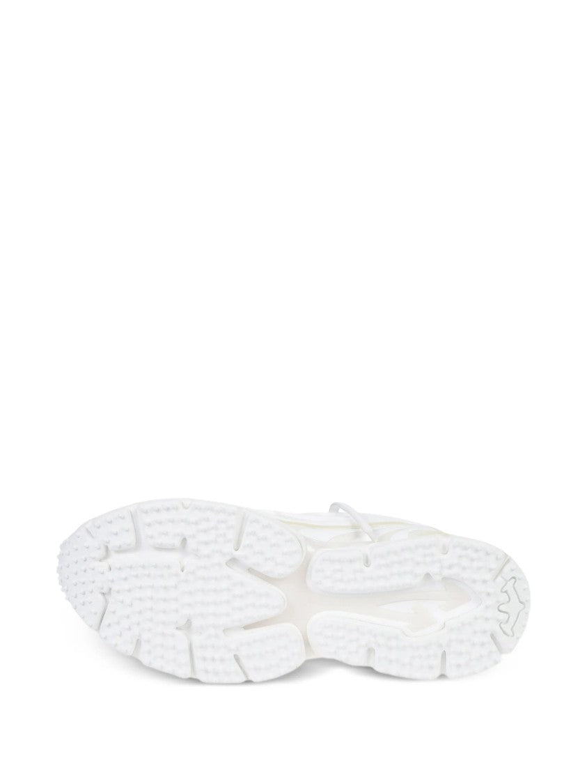 Off-White Layered White Sneakers With Dynamic Mesh And Reflective Accents