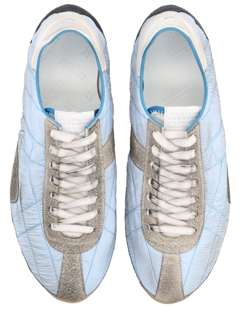 Maison Margiela Light Blue Sprinters Suede Sneakers