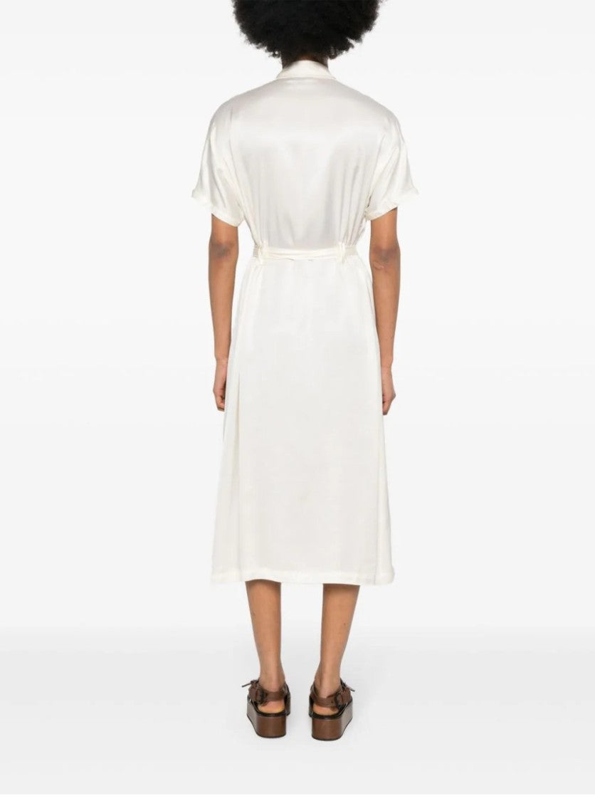 A.P.C. Midi Dress With Button-Down Front