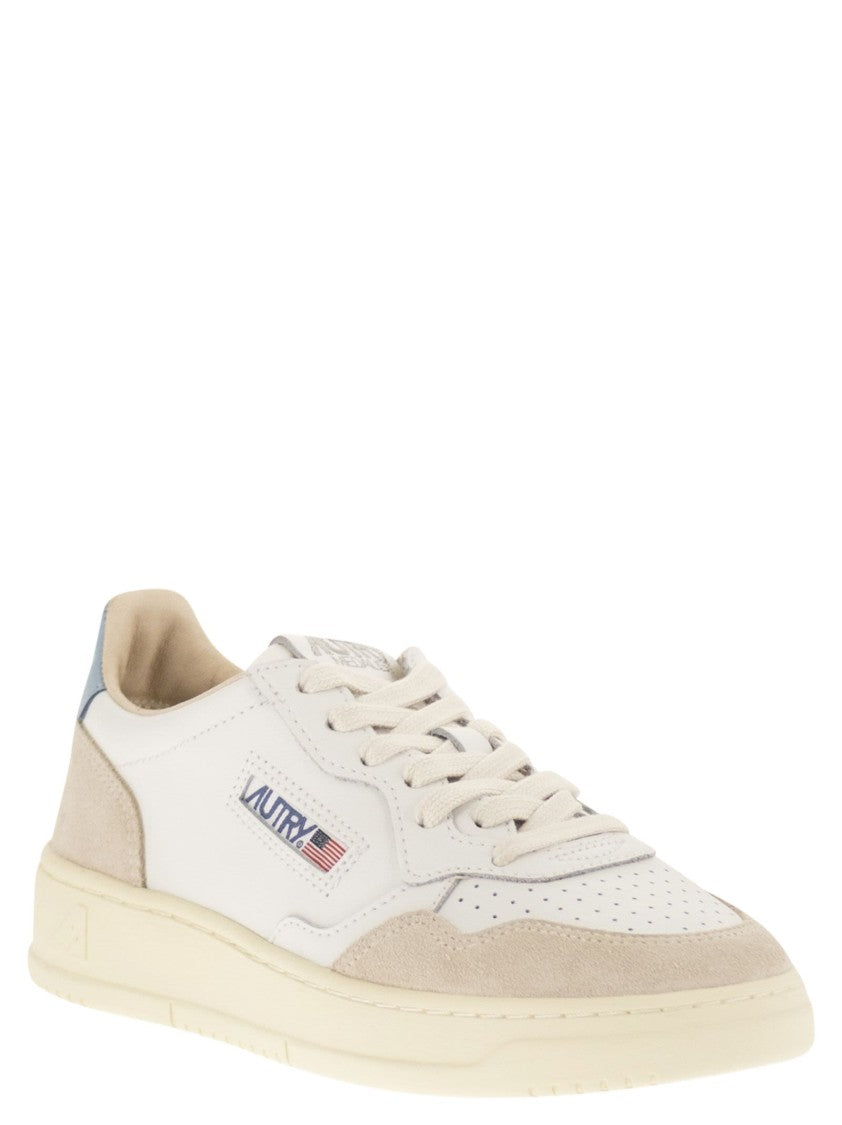 Autry Medalist Low - Leather And Suede Trainers