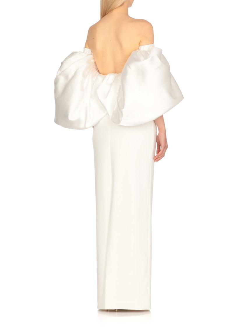 Solace London White Floris Maxi Dress