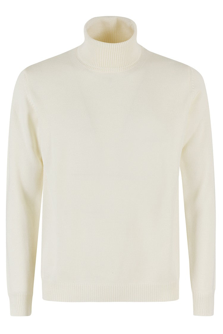 Roberto Collina High Collar Merino Wool Turtleneck Sweater