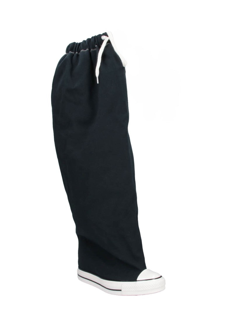 Vaquera Extended Fabric Sneakers With Drawstring Closure And Classic Rubber Sole