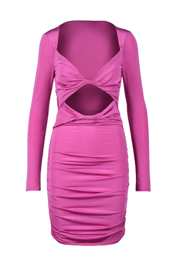 Patrizia Pepe Sera Fuchsia Evening Dress