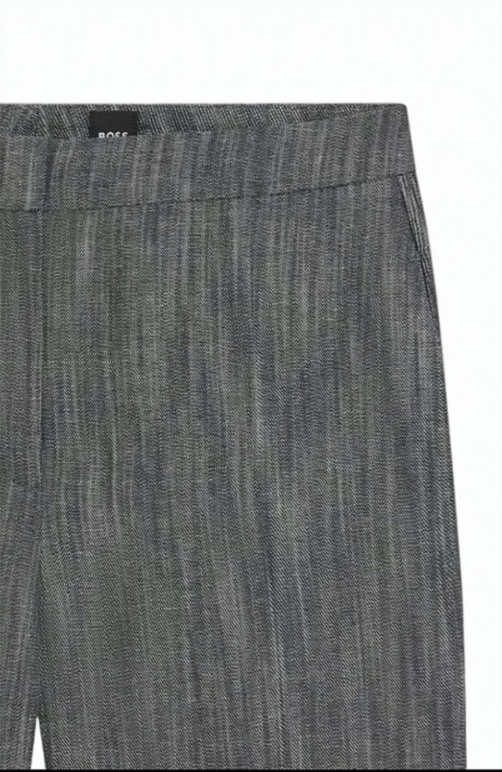 Boss Talifia Flared Leg Pleated Trousers