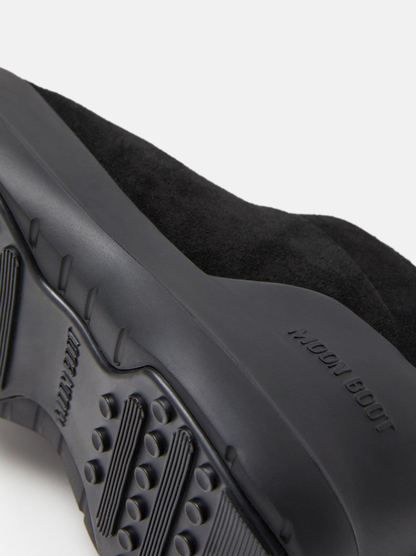 Moon Boot Luna Low Ankle Boots In Soft Suede Leather