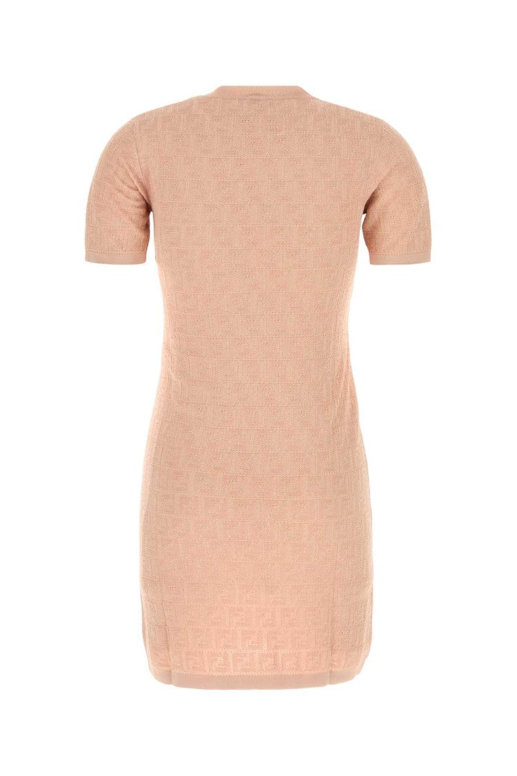 Fendi Pink Cotton Blend Dress