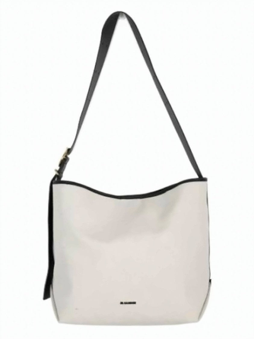 Jil Sander Rectangular Minimalist Shoulder Bag With Curved Edges