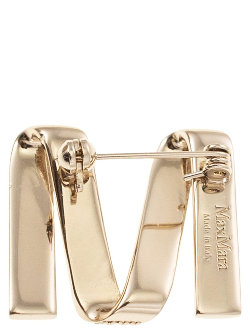 Max Mara Mgrosgrainpind - M Pin With Rhinestones