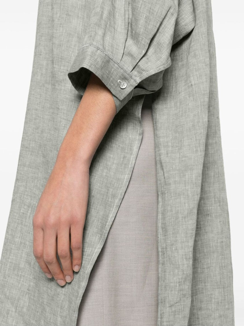 Peserico Bead-Detail Linen Shirt