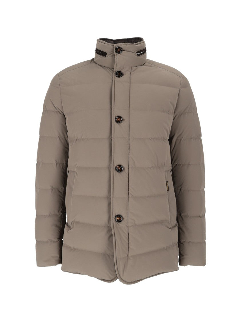 Moorer Nolde-Kn Nut Quilted Stand-Up Collar Down Jacket