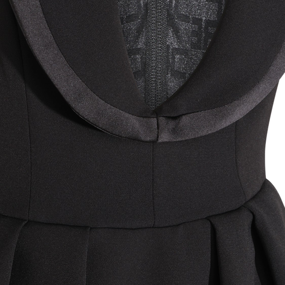 Elisabetta Franchi A-Line Mini Dress With Deep Revers Neckline